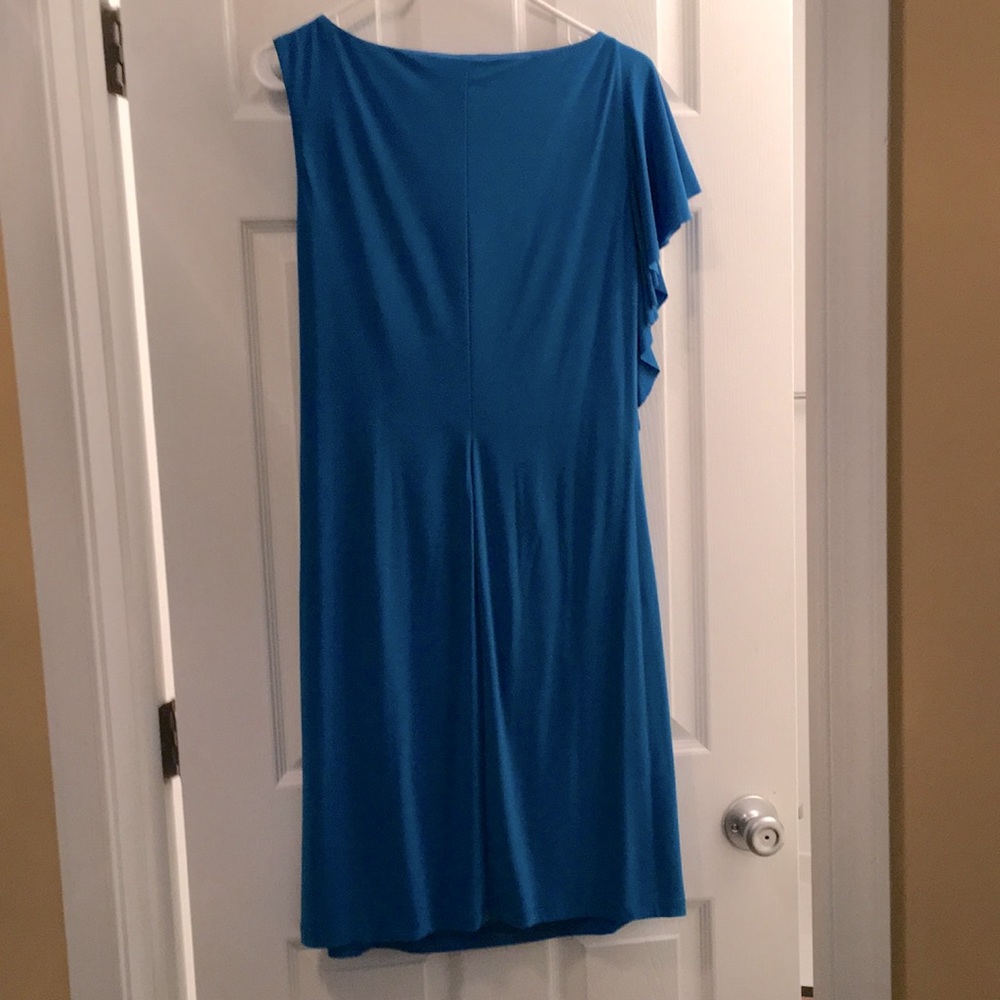 Blue Ruffled Dress - Picture 2 of 3